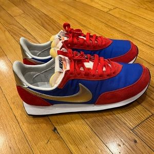 Nike Waffle Trainer 2 - Hyper Royal/University Red-Light Lemon Twist-Metallic